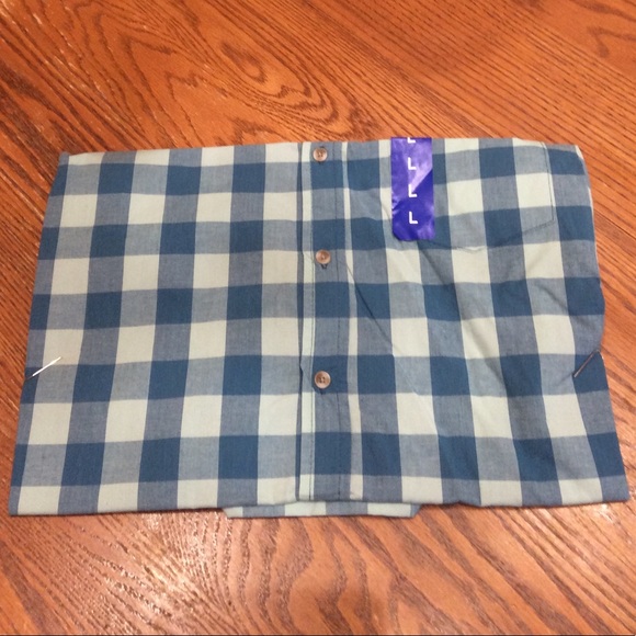 Men’s Lee Regular Fit Button Down Shirt Blue L NWT - Picture 2 of 5